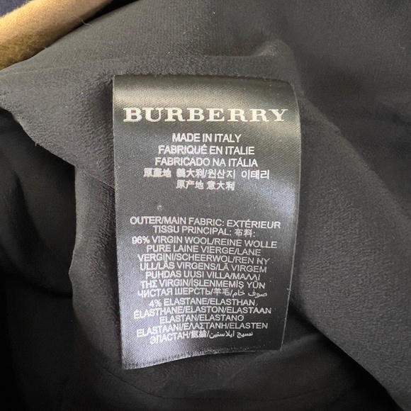 BURBERRY | Wool Pencil Skirt - Navy & Camel/Tan NWT - Picture 11 of 14